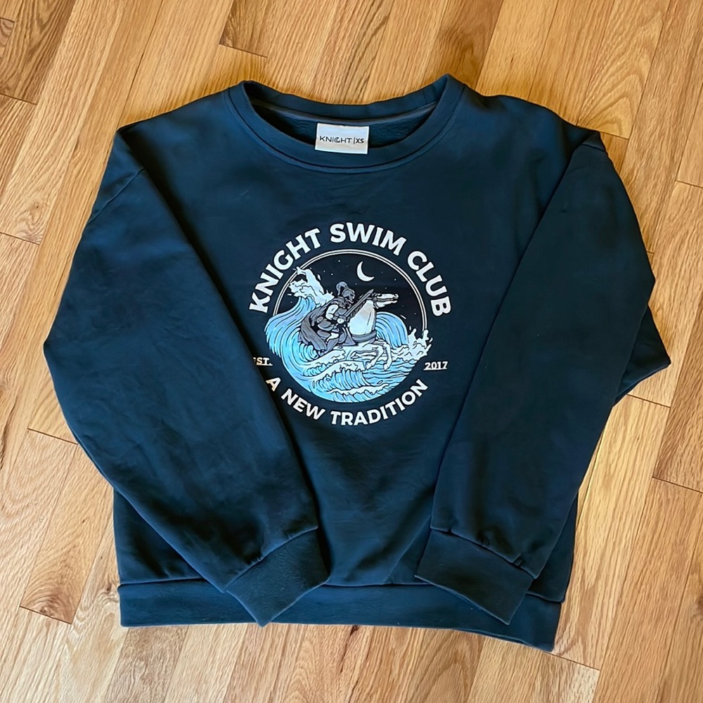 Knight Swim Charcoal Crewneck - XS